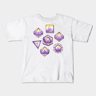 Nonbinary Dice Set Kids T-Shirt